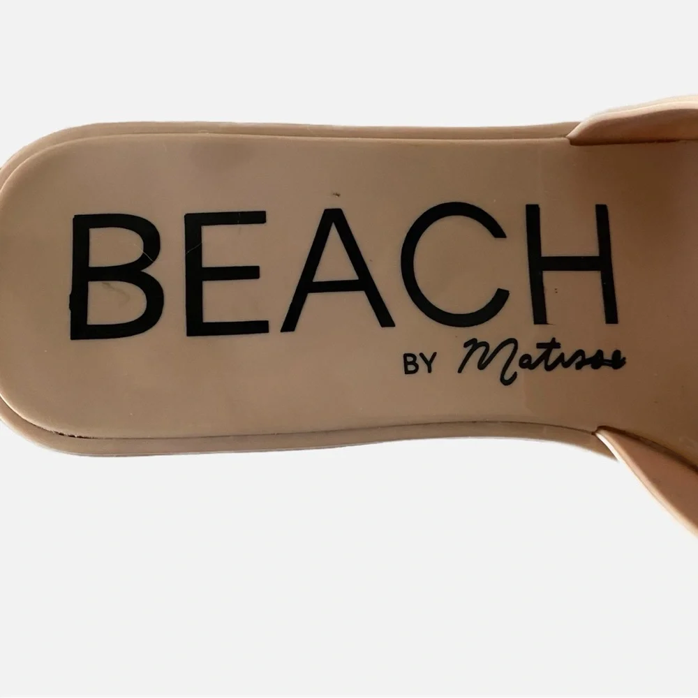 Beach by Matisse, Wade Block Heeled Platform Slip-On Jelly Sandal Size 8…